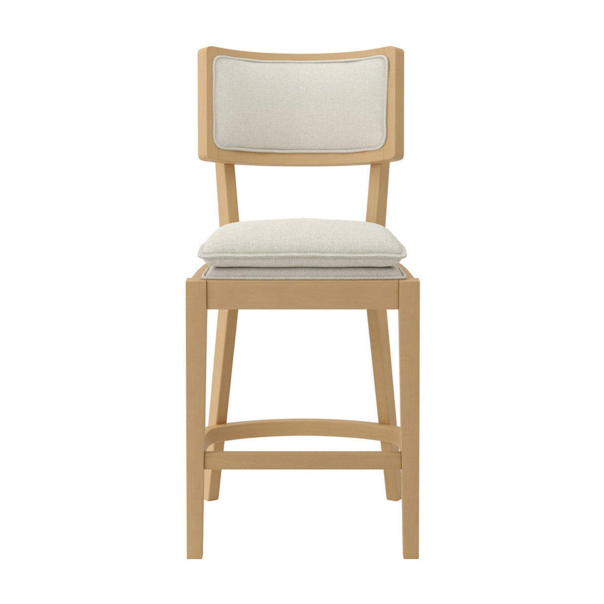 Maggie Counter Bar Stool - Frost with Umber