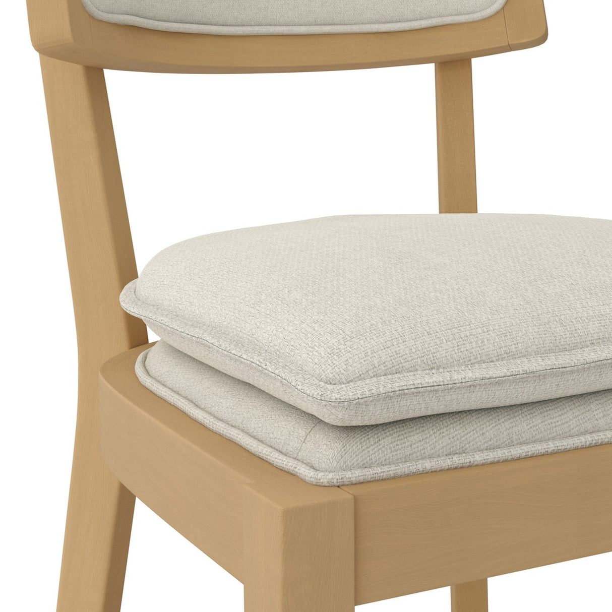 Maggie Counter Bar Stool - Frost with Umber