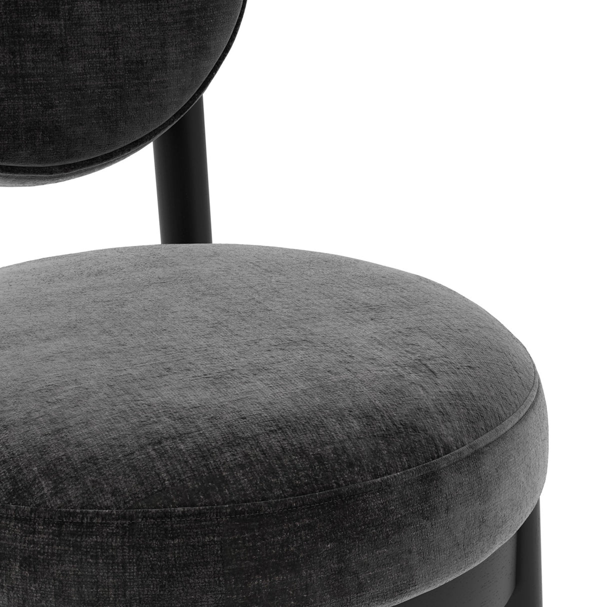 Maru Counter Bar Stool – Monument with Black