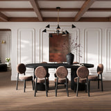 Maru Dining Chair - Treacle with Black