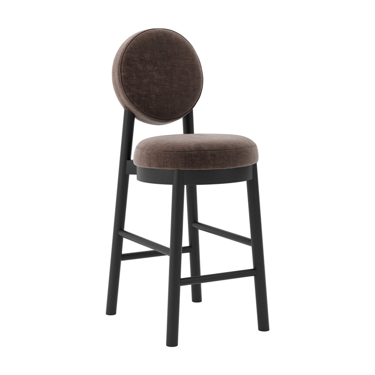 Maru Bar Stool - Treacle with Black