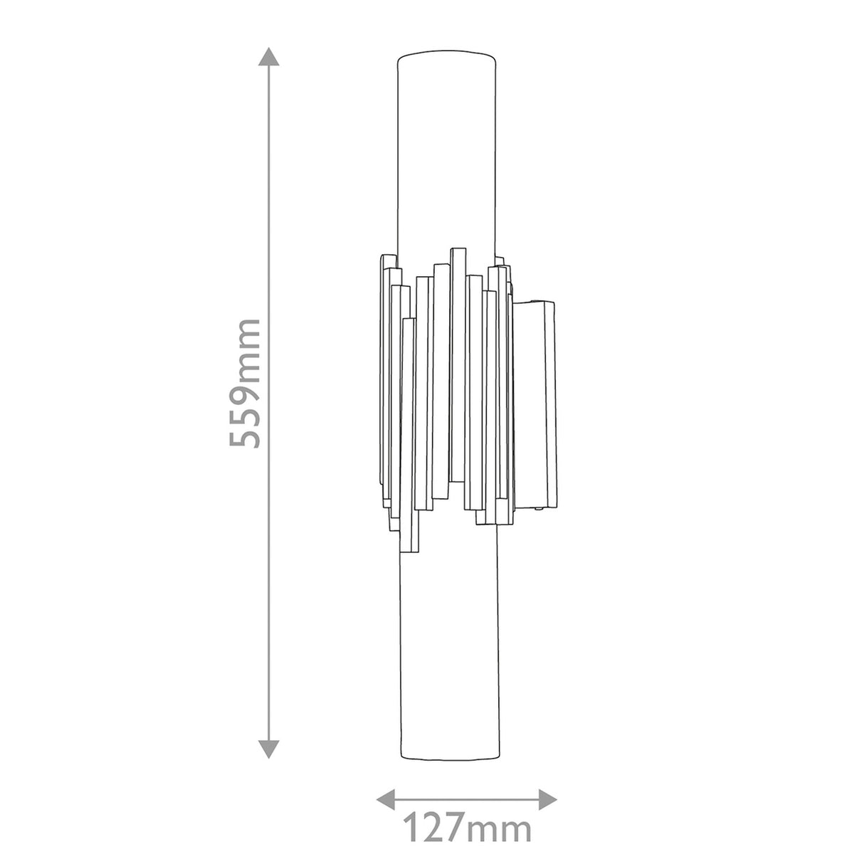 Marvele 2 Light Wall Light - Aged Brass