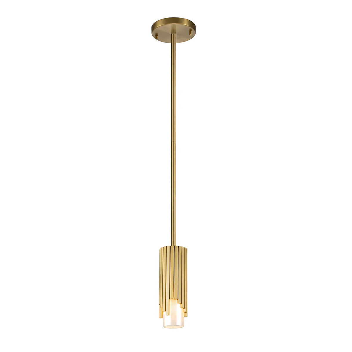 Marvele 1 Light Mini Pendant Light - Aged Brass