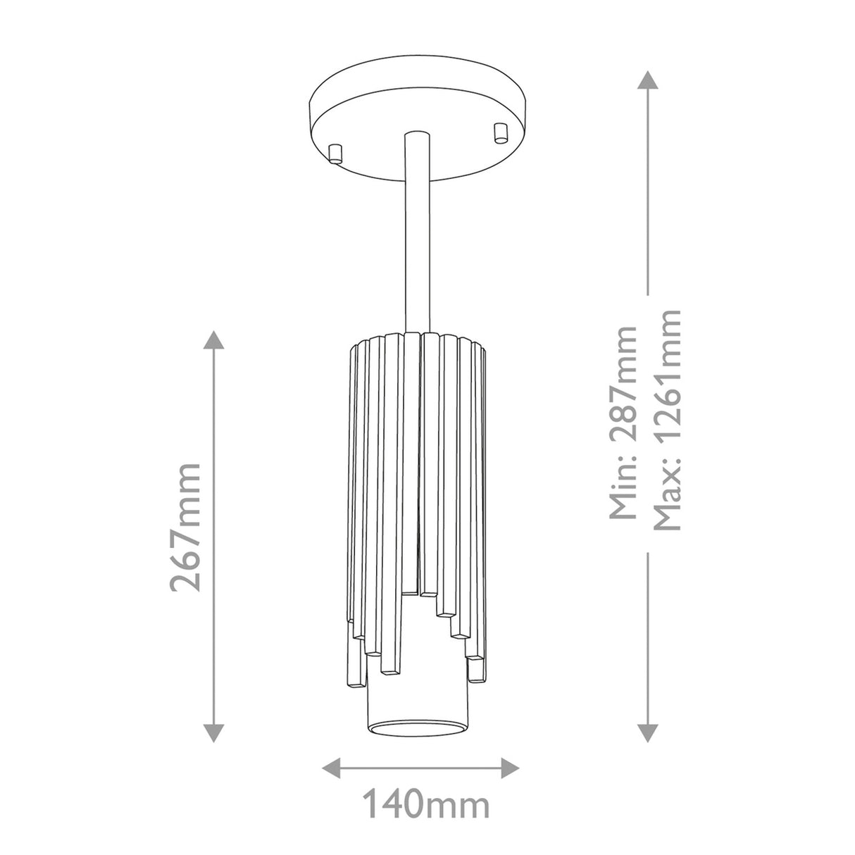 Marvele 1 Light Mini Pendant Light - Aged Brass