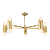 Marvele 10 Light Chandelier - Aged Brass
