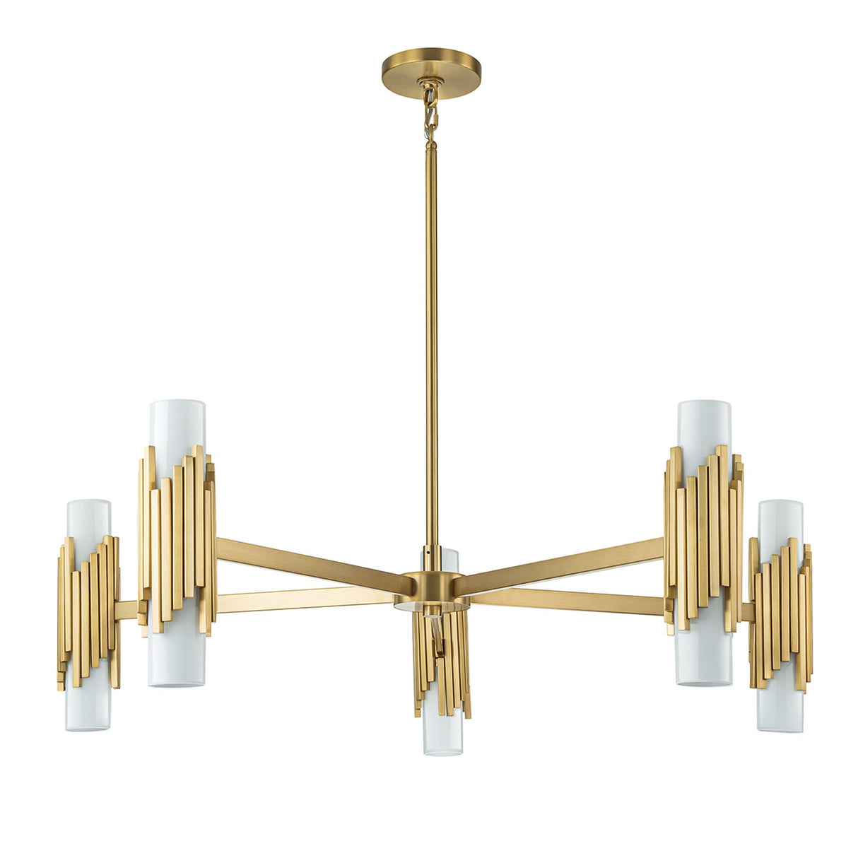 Marvele 10 Light Chandelier - Aged Brass