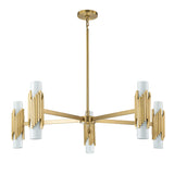 Marvele 10 Light Chandelier - Aged Brass
