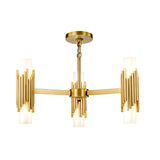 Marvele 6 Light Chandelier - Aged Brass