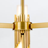 Marvele 6 Light Chandelier - Aged Brass