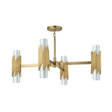 Marvele 8 Light Chandelier - Aged Brass
