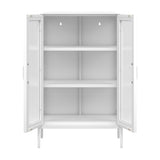 Marsh Cabinet - White with Clear