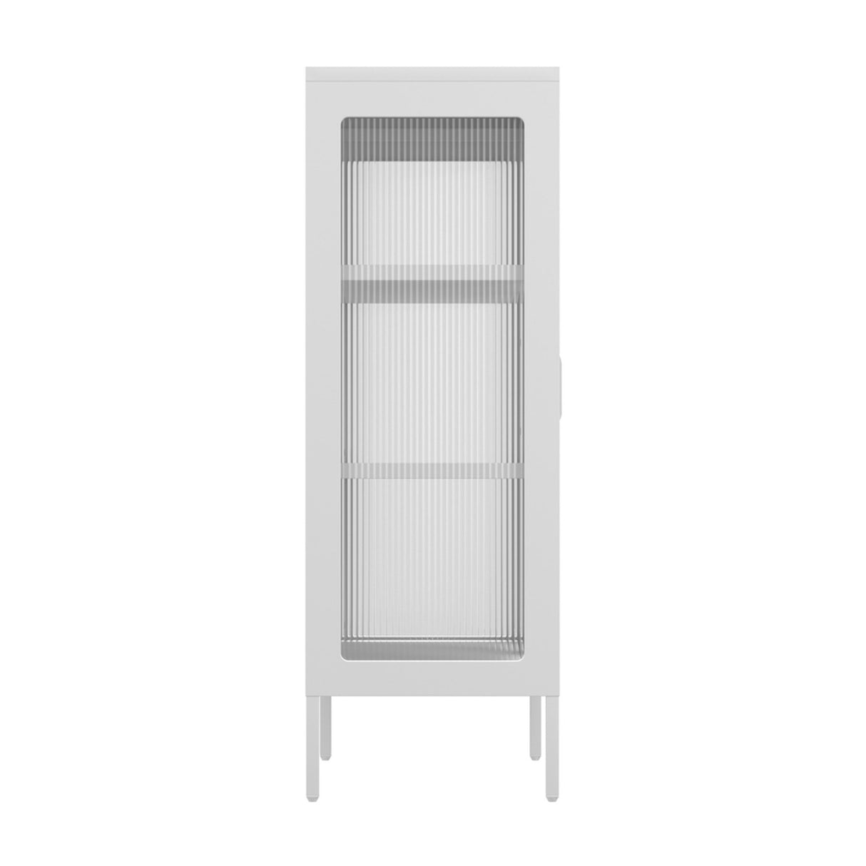 Marsh Cabinet - White with Clear