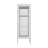 Marsh Cabinet - White with Clear