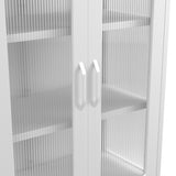 Marsh Cabinet - White with Clear