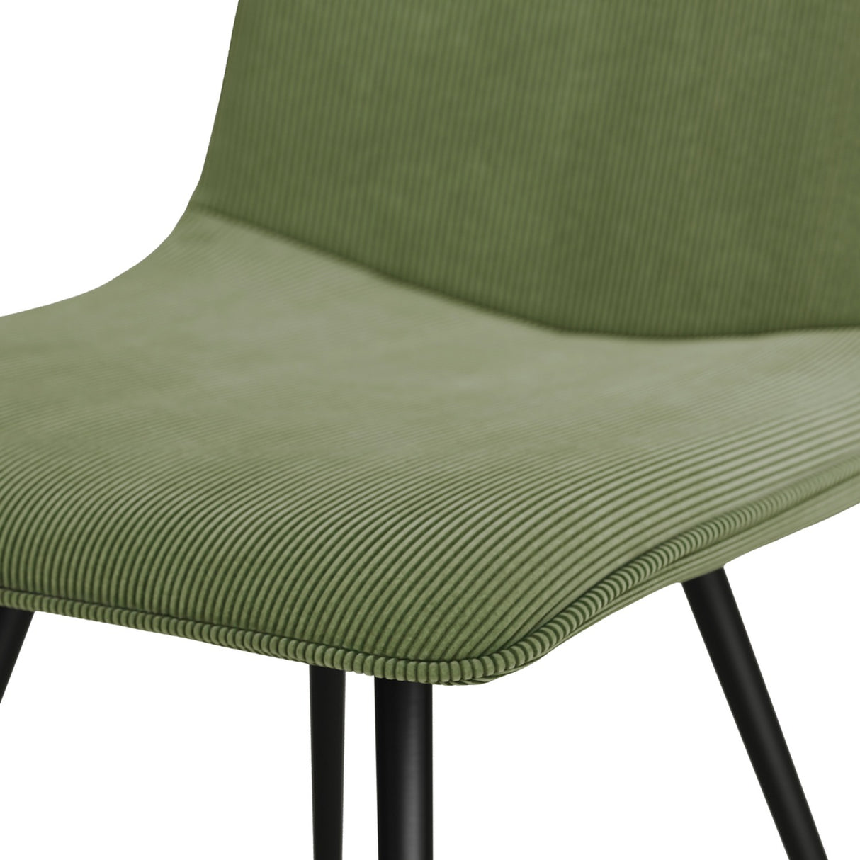 Maxi Dining Chair - Moss with Black (2 Pack)