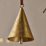 Manya Hammered Bell Baubles - Brass - Set of 3