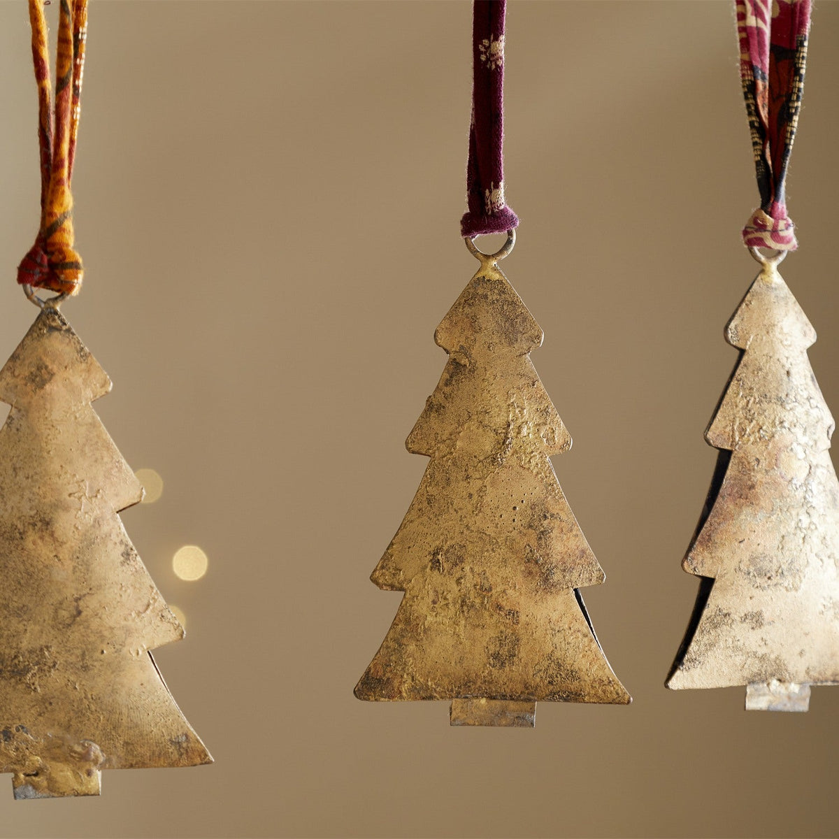 Mishti Large Hanging Christmas Decoration - Antique Brass
