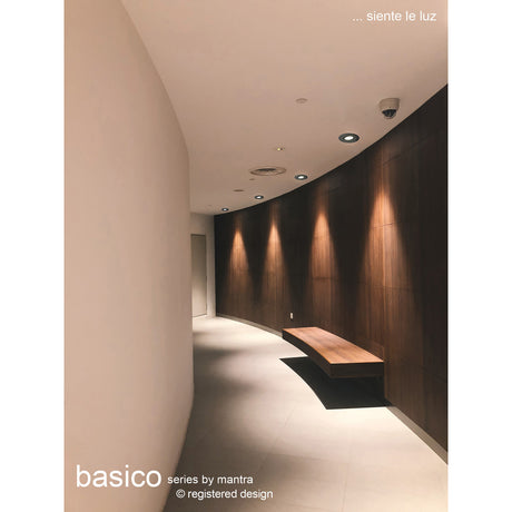 Basico Round Downlight 80mm Cut-Out 92mm Dia - Sand Black