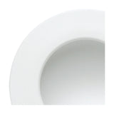 Close-up of the Cabrera recessed downlight, 95mm cut-out, with a round matt white aluminium trim and shallow inset LED, shown against a plain white background.