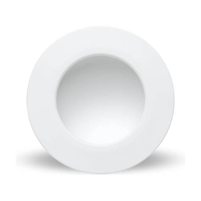 Cabrera Downlight 210mm Cut-Out 24W 3000K in matt white aluminium, round recessed fixture with integrated LED shown against a plain white background.