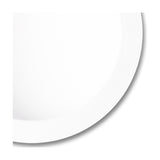 Close-up of the Cabrera Downlight, 285mm cut-out, 30W 3000K, showing its round matt white rim and flush recessed face against a plain white background.