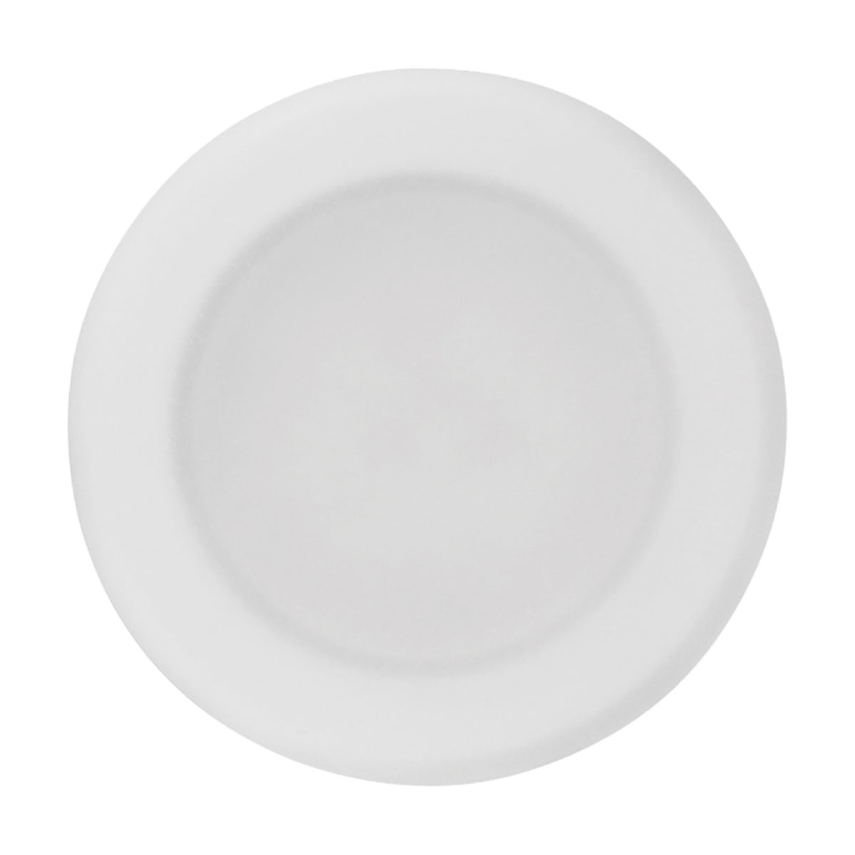 Round LED downlight, Metacrilato 80mm cut-out, with a matt white acrylic bezel and shallow recessed body, shown face-on against a plain white background.