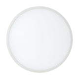 Saona Recessed Round Downlight, 160mm cut-out, matt white rim with frosted acrylic diffuser, 4000K cool white LED, shown against a plain white background.
