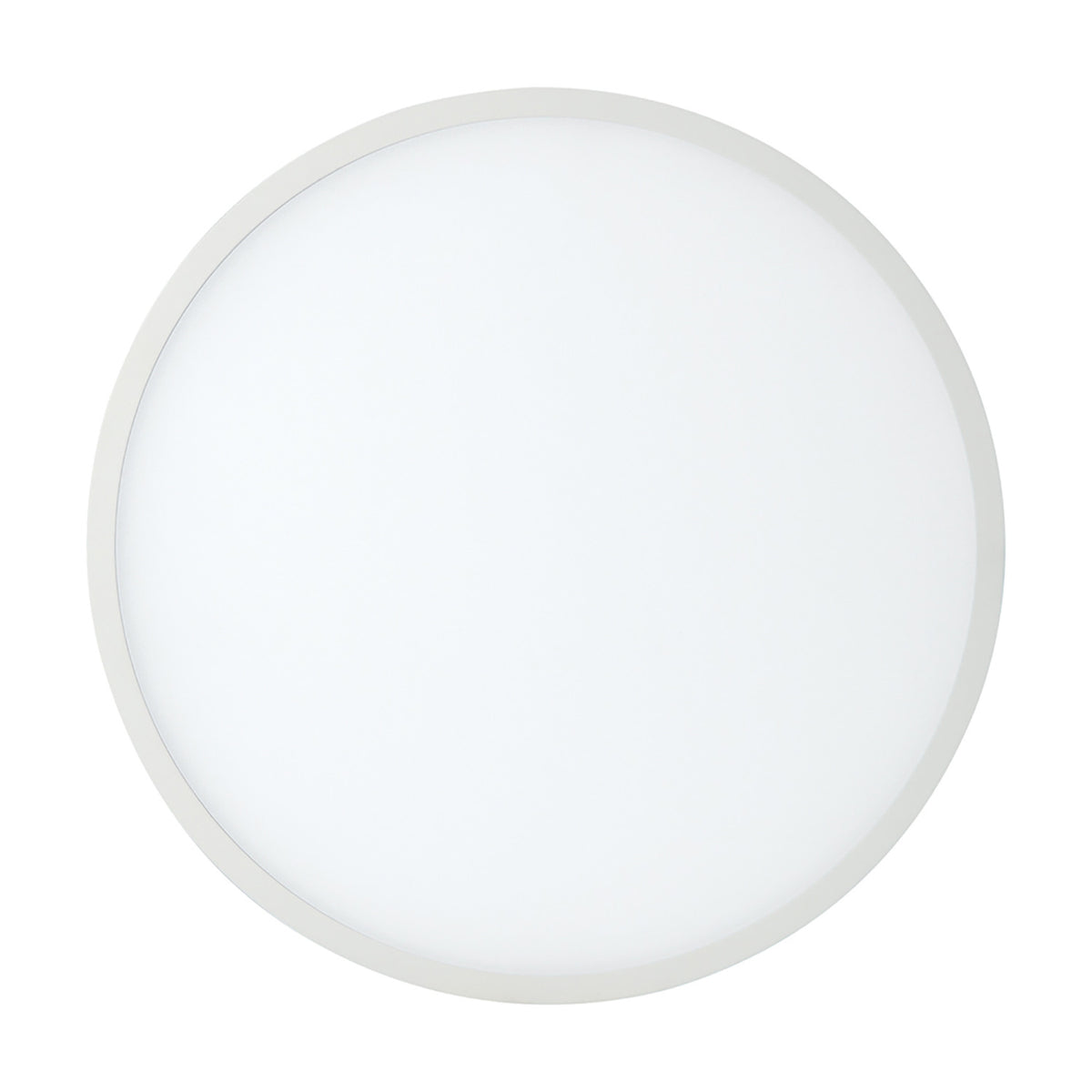 Saona Recessed Round Downlight with 160mm cut-out, shown from above with a frosted acrylic diffuser in a matt white rim, 4000K cool white LED, against a plain white background.