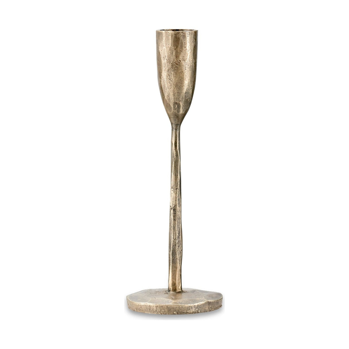 Mbata Small Candlestick - Antique Brass