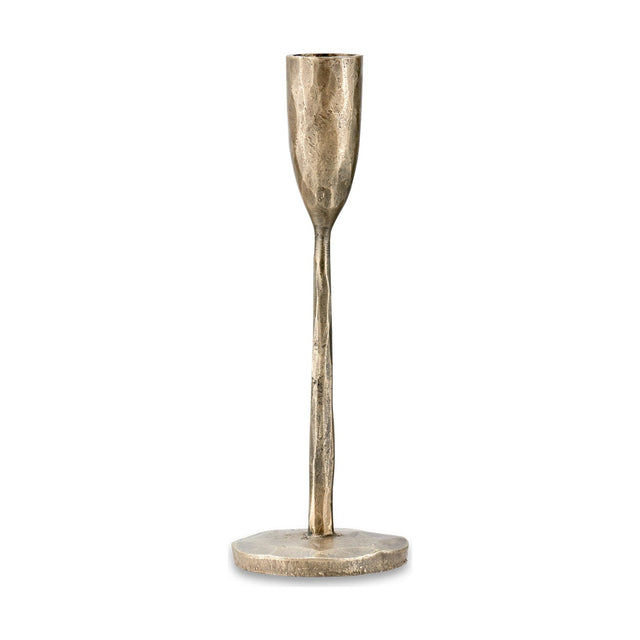 Mbata Small Candlestick - Antique Brass