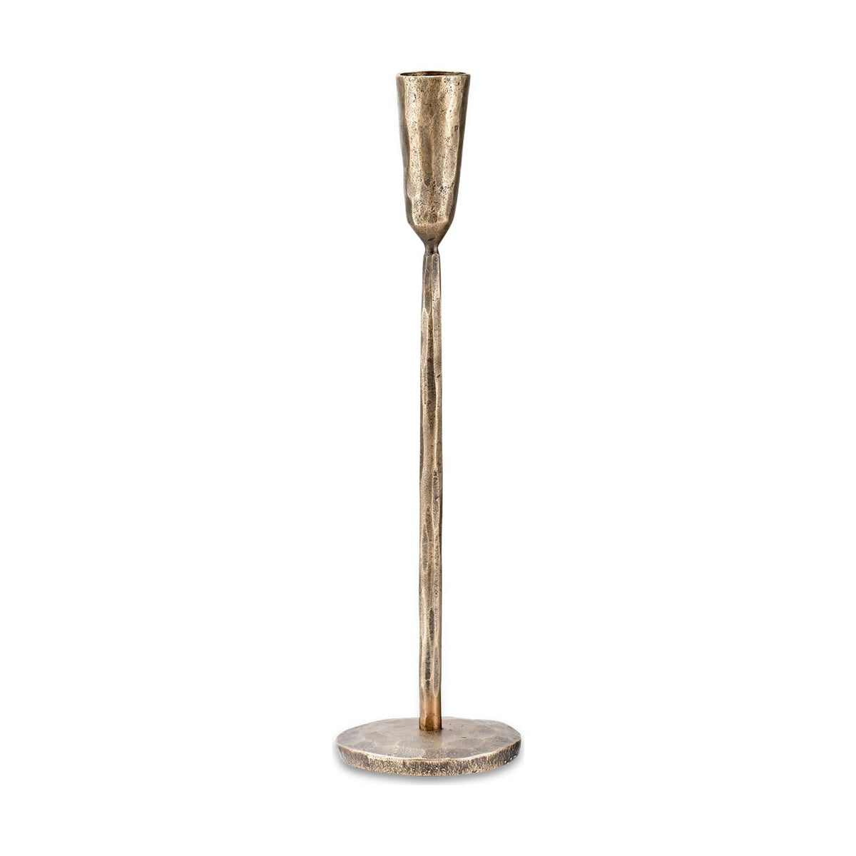 Mbata Medium Candlestick - Antique Brass