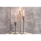 Mbata Medium Candlestick - Antique Brass