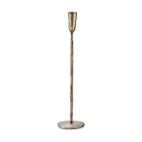 Mbata Large Candlestick - Antique Brass