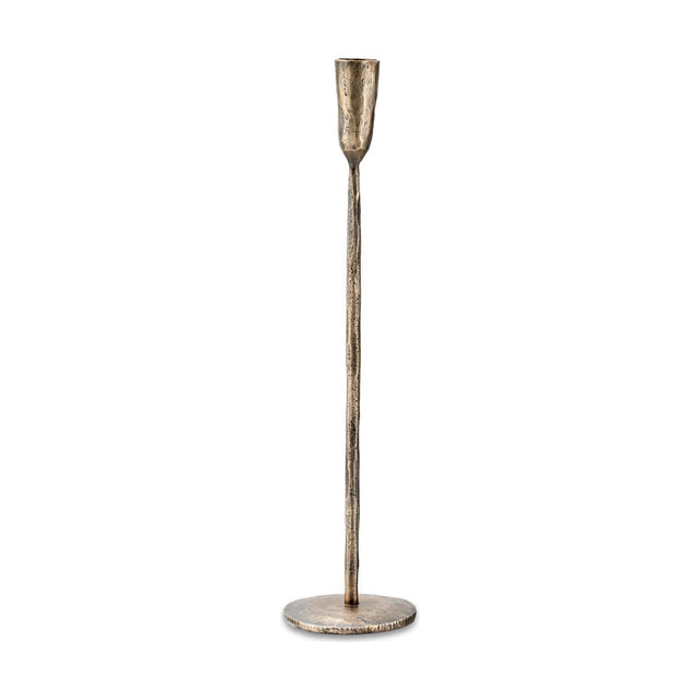 Mbata Large Candlestick - Antique Brass