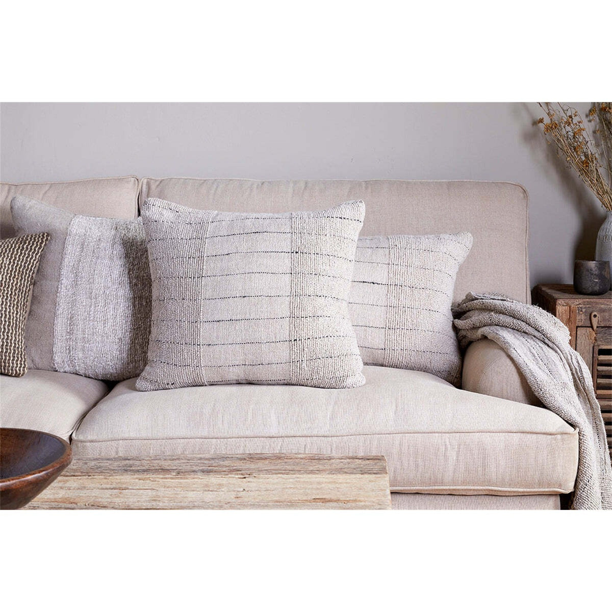 Mayla 50 x 50cm Linen Cushion Cover - Natural