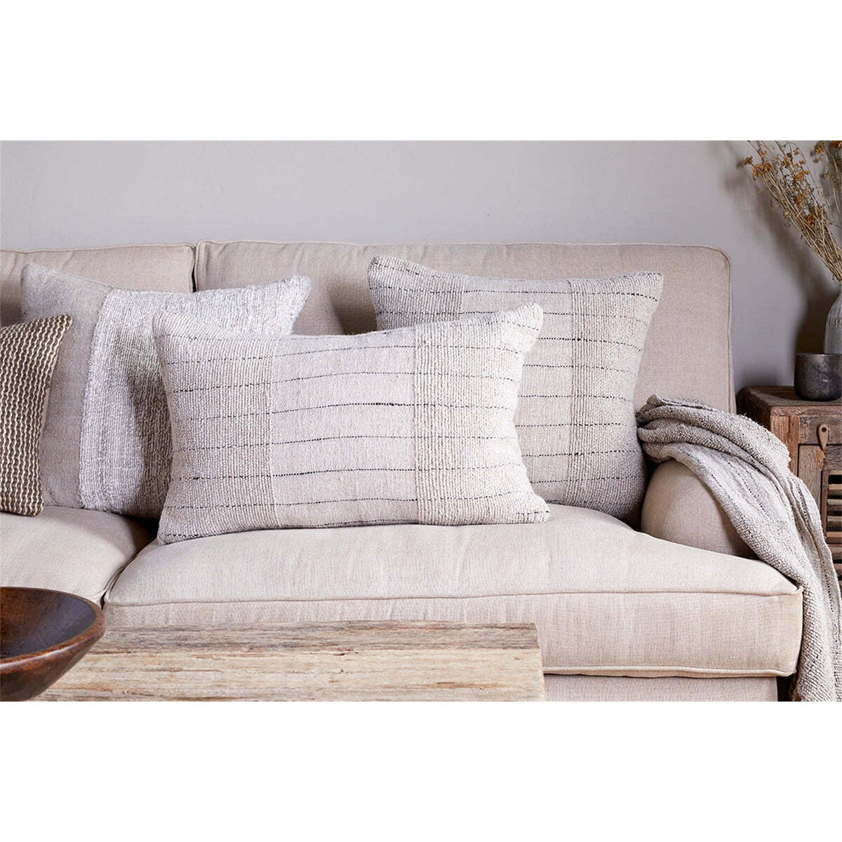 Mayla 50 x 50cm Linen Cushion Cover - Natural