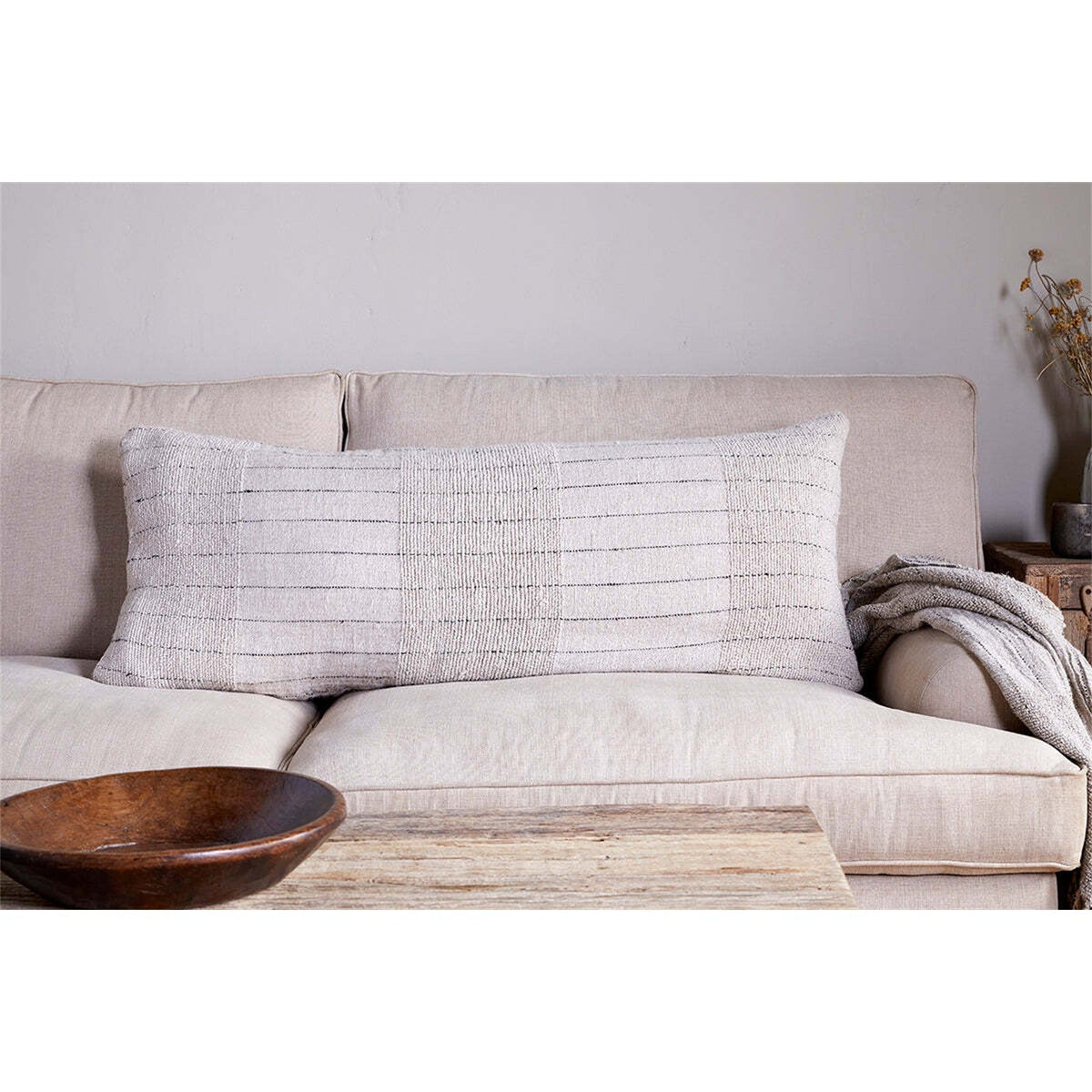 Mayla 60 x 40cm Linen Cushion Cover - Natural