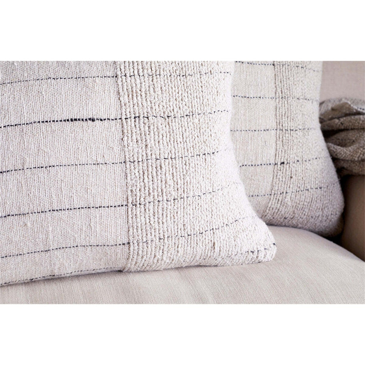 Mayla 60 x 40cm Linen Cushion Cover - Natural