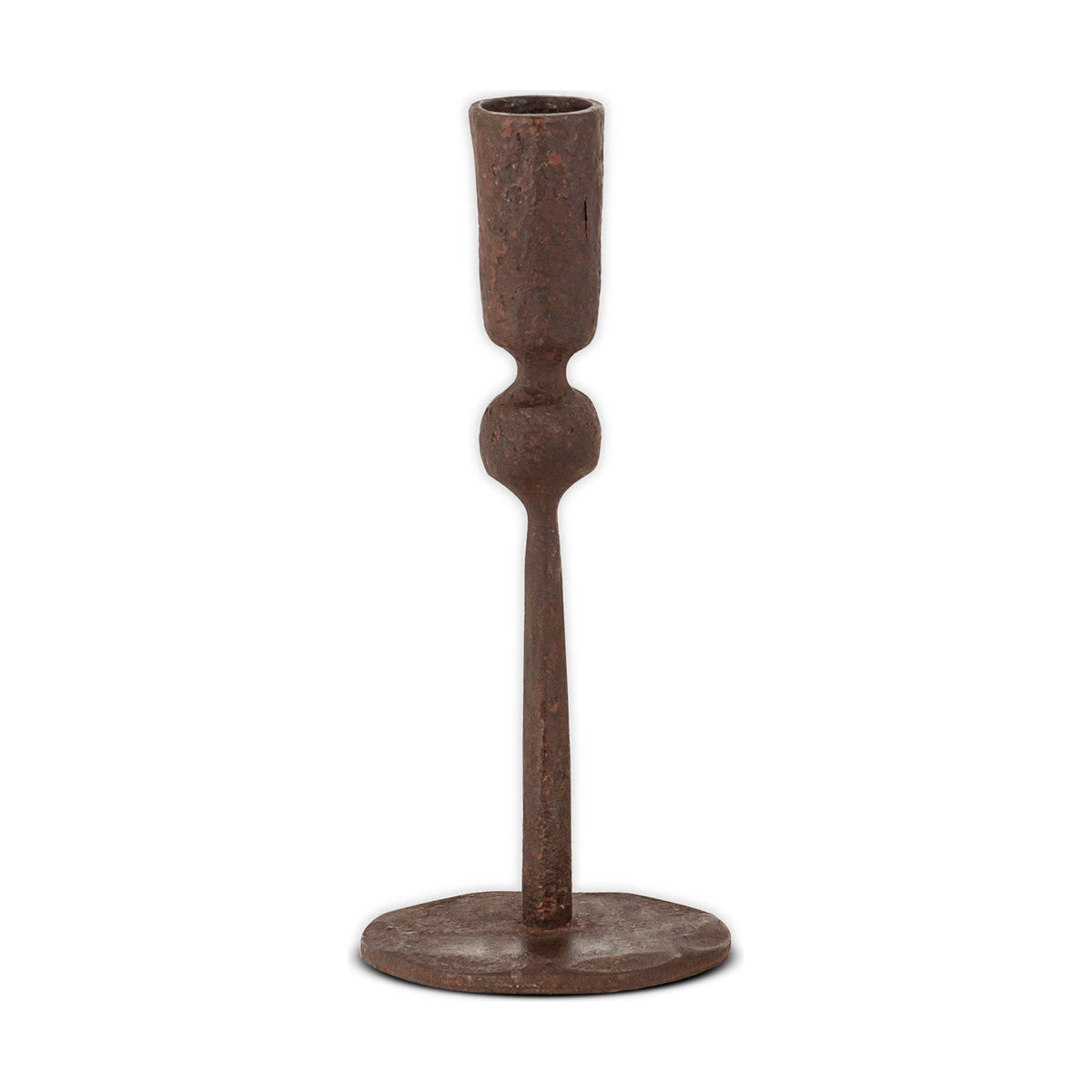 Mawindi Small Iron Candle Holder - Rust