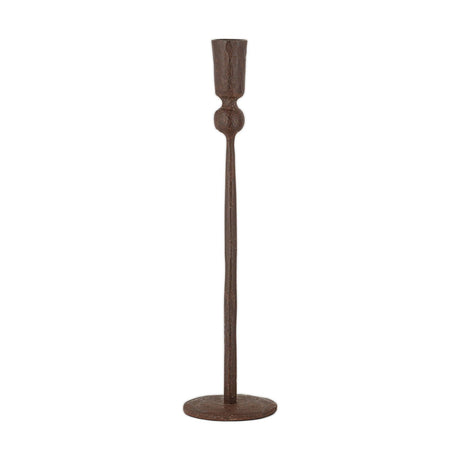 Mawindi Large Iron Candle Holder - Rust