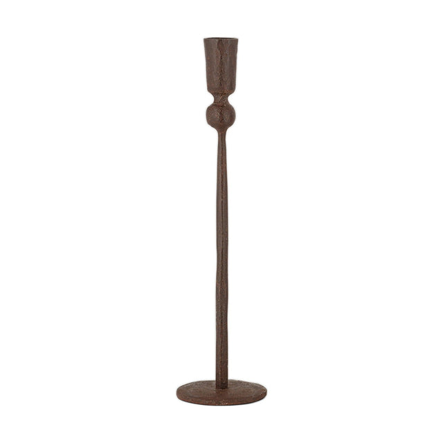 Mawindi Large Iron Candle Holder - Rust
