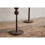 Mawindi Large Iron Candle Holder - Rust