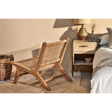 Madrisana Acacia & Rattan Occasional Chair - Natural
