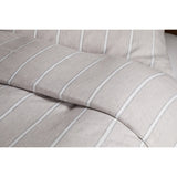 Mora Double Hemp & Cotton Duvet Cover - Stone Grey
