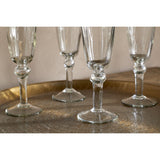 Minati Flute Champagne Glasses - Clear - Set of 4