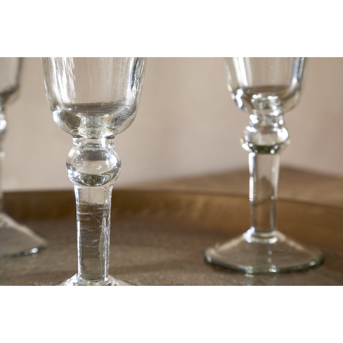 Minati Flute Champagne Glasses - Clear - Set of 4