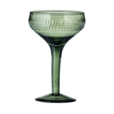 Mila Coupe Champagne Glasses - Dark Emerald - Set of 4