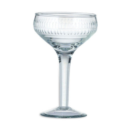 Mila Coupe Champagne Glasses - Clear - Set of 4