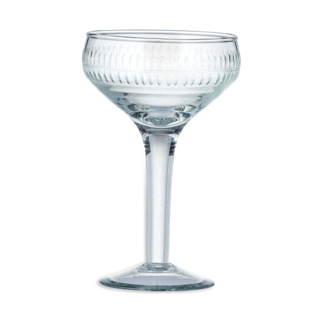 Mila Coupe Champagne Glasses - Clear - Set of 4
