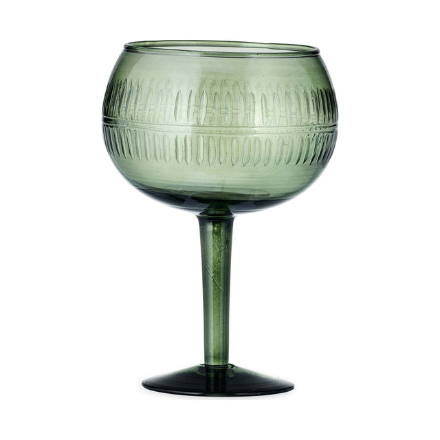 Mila Gin Glasses - Dark Emerald - Set of 2